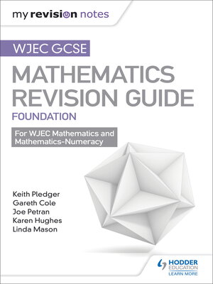 cover image of TGAU CBAC Canllaw Adolygu Mathemateg Sylfaenol (Welsh-language edition)